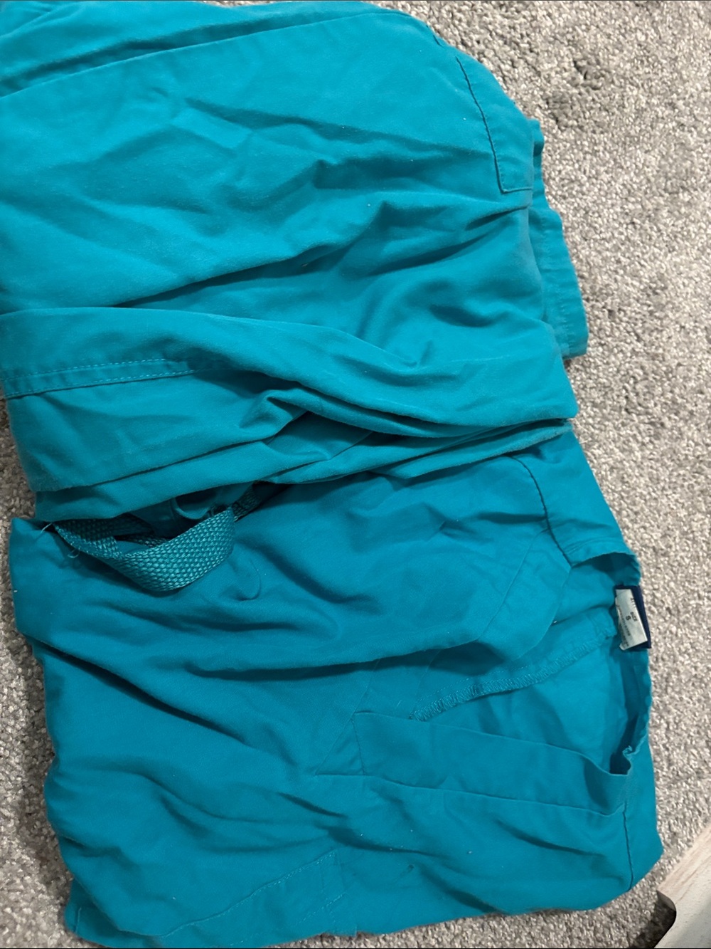 Teal hospital scrubs (top & bottom included) - small